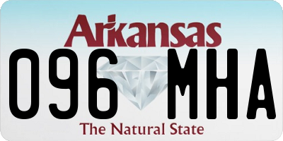 AR license plate 096MHA