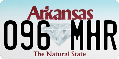 AR license plate 096MHR