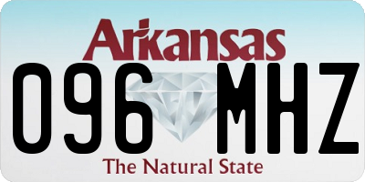 AR license plate 096MHZ