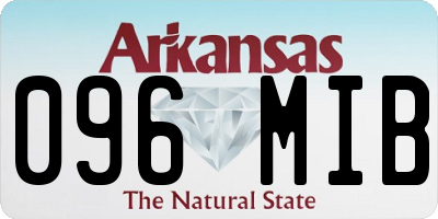 AR license plate 096MIB