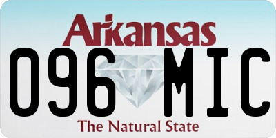 AR license plate 096MIC