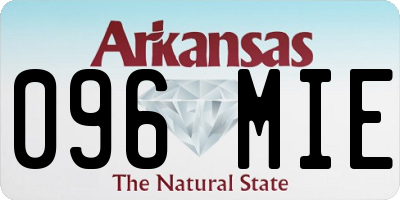 AR license plate 096MIE