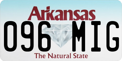AR license plate 096MIG