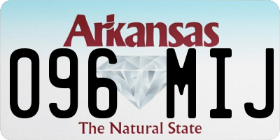 AR license plate 096MIJ