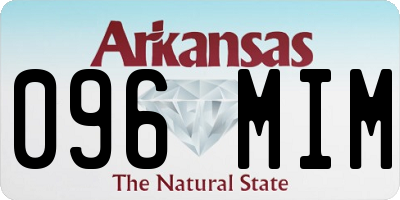 AR license plate 096MIM