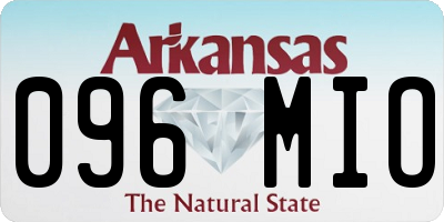 AR license plate 096MIO