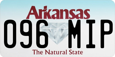 AR license plate 096MIP