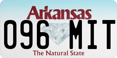 AR license plate 096MIT
