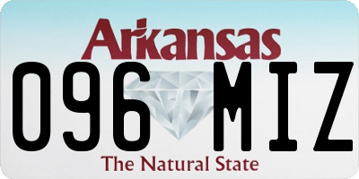AR license plate 096MIZ