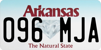 AR license plate 096MJA