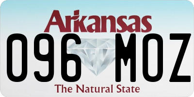 AR license plate 096MOZ