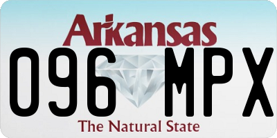 AR license plate 096MPX