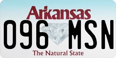 AR license plate 096MSN