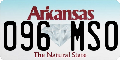 AR license plate 096MSO