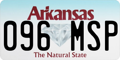 AR license plate 096MSP