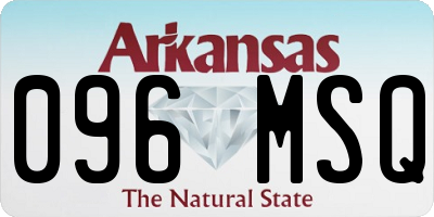 AR license plate 096MSQ