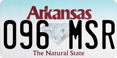 AR license plate 096MSR