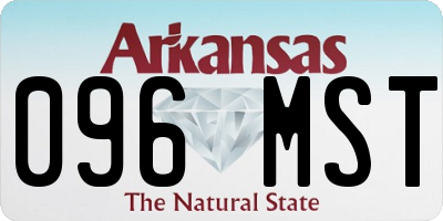 AR license plate 096MST