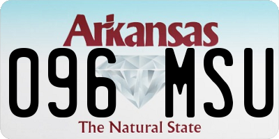 AR license plate 096MSU