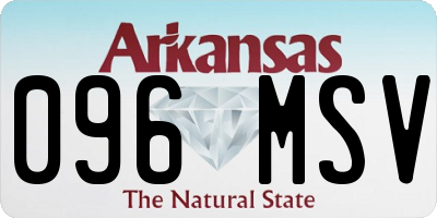 AR license plate 096MSV