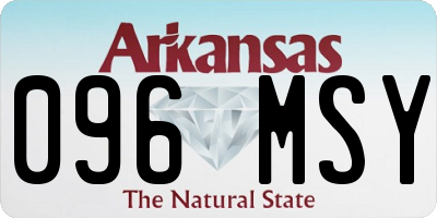 AR license plate 096MSY