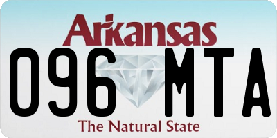 AR license plate 096MTA