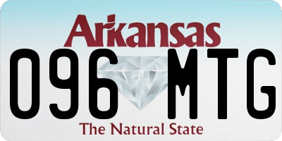 AR license plate 096MTG