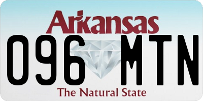 AR license plate 096MTN