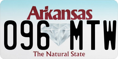 AR license plate 096MTW
