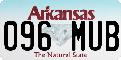 AR license plate 096MUB