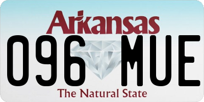 AR license plate 096MUE