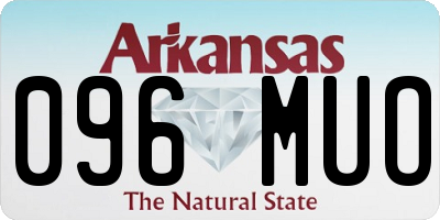 AR license plate 096MUO