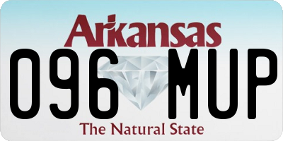 AR license plate 096MUP