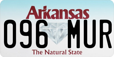AR license plate 096MUR