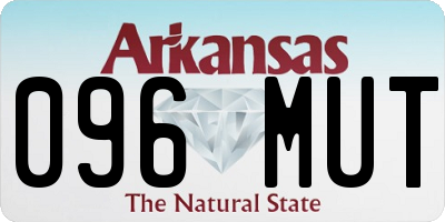 AR license plate 096MUT