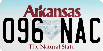 AR license plate 096NAC