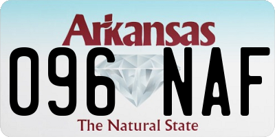 AR license plate 096NAF
