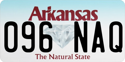 AR license plate 096NAQ