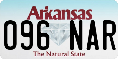 AR license plate 096NAR
