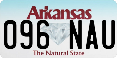 AR license plate 096NAU