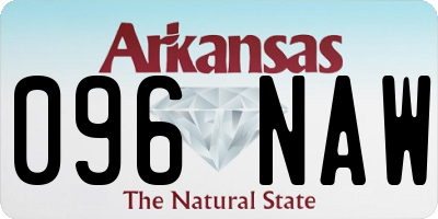 AR license plate 096NAW