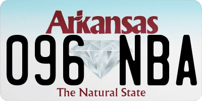 AR license plate 096NBA