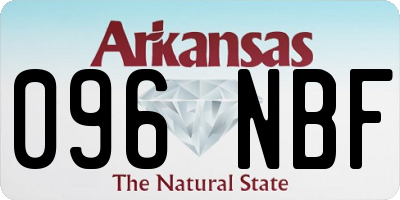AR license plate 096NBF