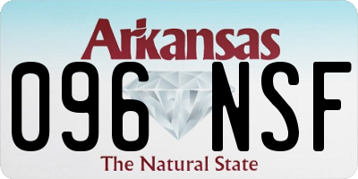 AR license plate 096NSF