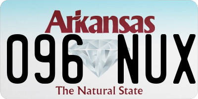 AR license plate 096NUX
