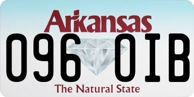 AR license plate 096OIB