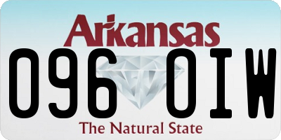 AR license plate 096OIW