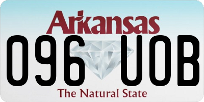 AR license plate 096UOB