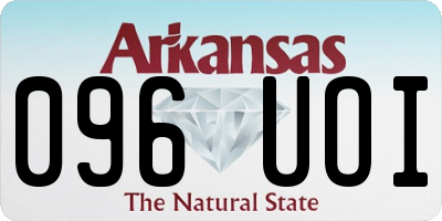 AR license plate 096UOI