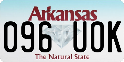 AR license plate 096UOK